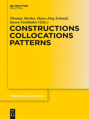 cover image of Constructions Collocations Patterns